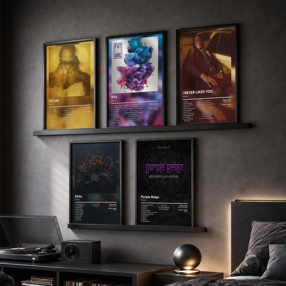Interior Design Poster - F-Future Rapper Album Painting Calligraphy Canvas