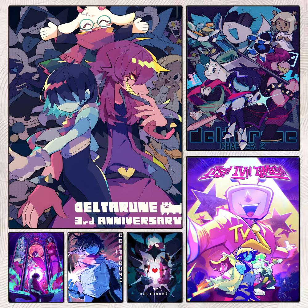 Interior Design Poster - Video Game D-Deltarune Painting Calligraphy Durable
