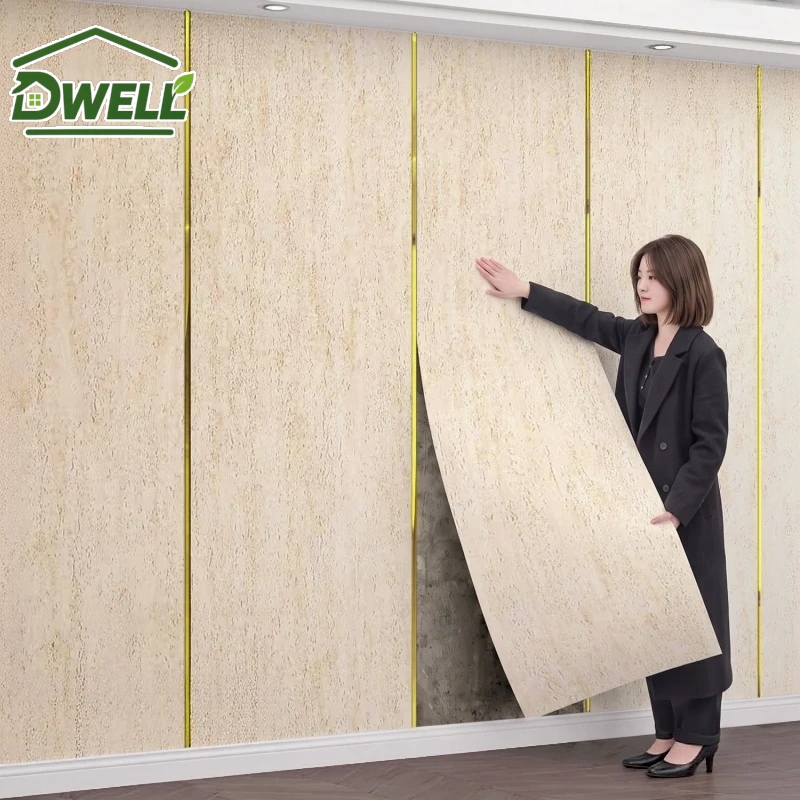 Interior Design Of House - Luxury Roman Travertine Self Adhesive Wallpaper