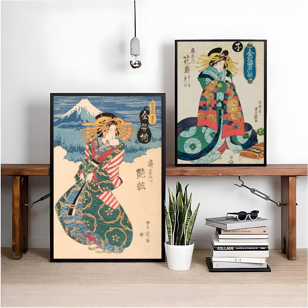 Retro Japanese geisha Poster M - огляд і ціна Interior Design Poster