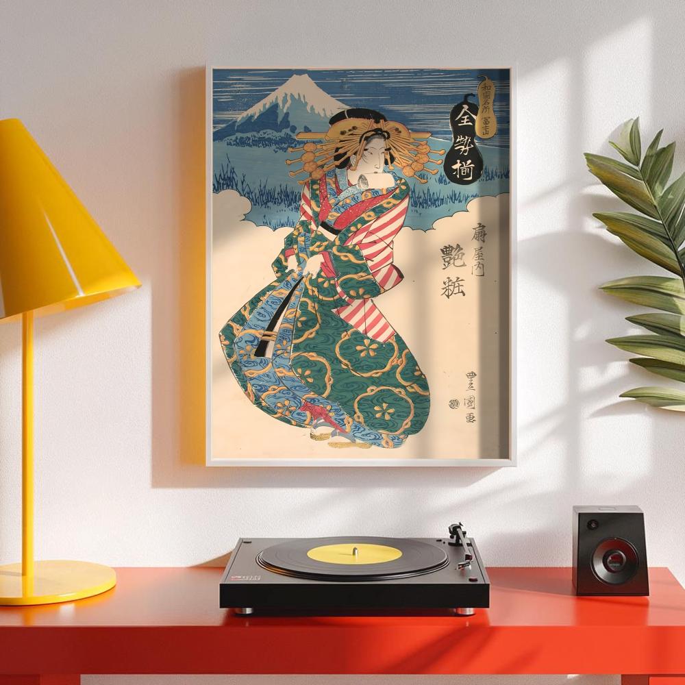 Retro Japanese geisha Poster M - огляд і ціна Interior Design Poster