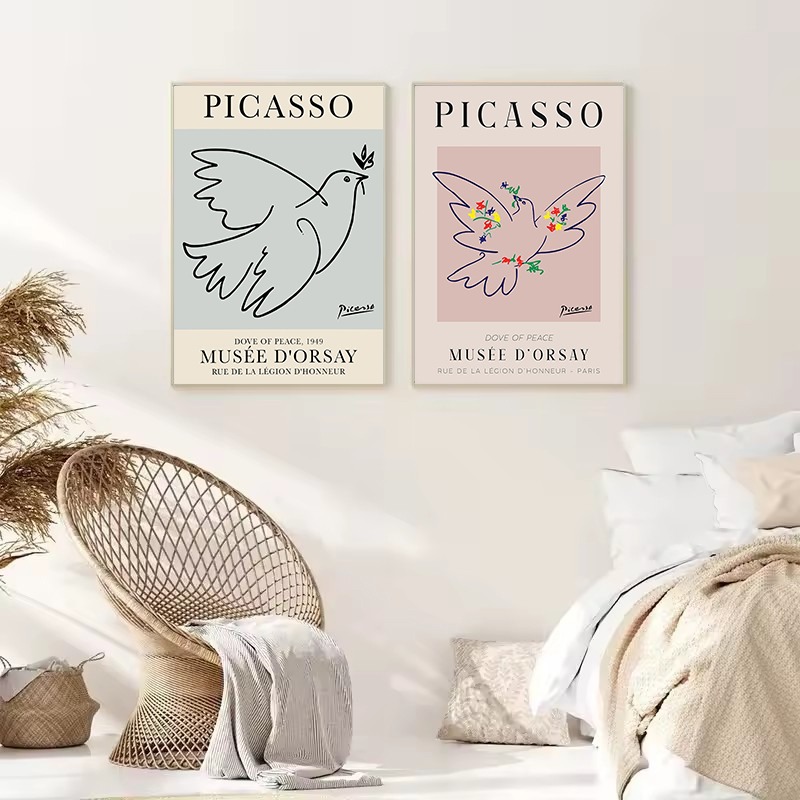 Minimalist Picasso Dove Peace  - огляд і ціна Interior Design Poster