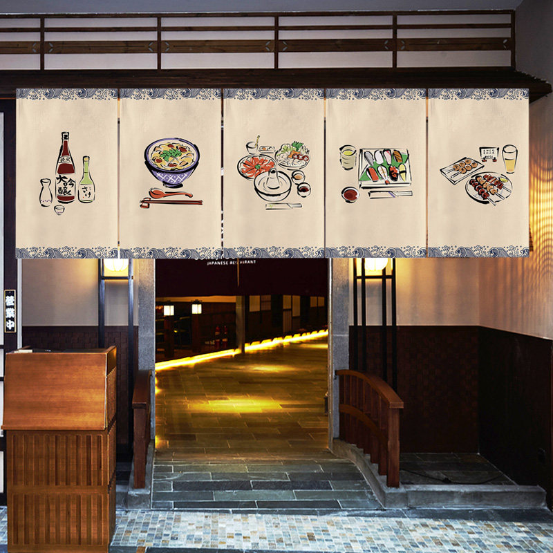 VIKAMA Traditional Noren Curta - огляд і ціна Interior Design Japan