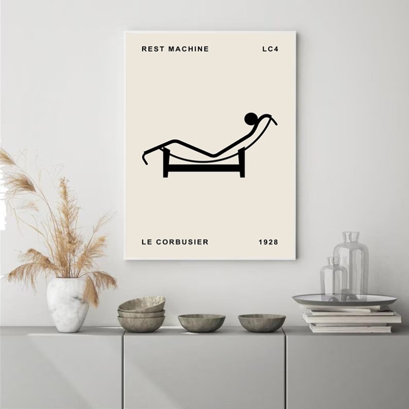 Classic Farnsworth House Bauha - огляд і ціна Interior Design Poster
