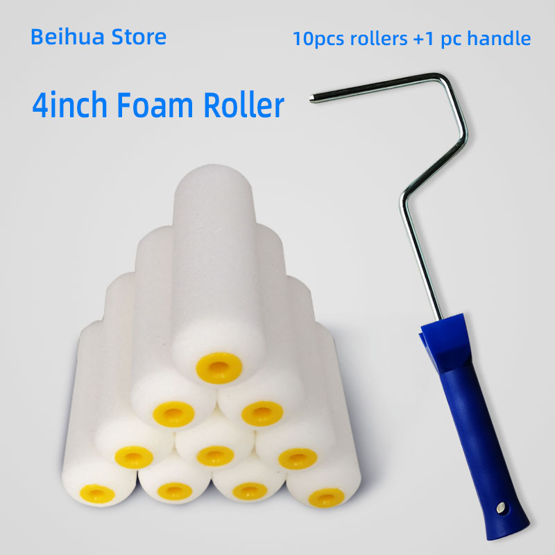 11pcs/set 4inch Foam Roller Br - огляд і ціна Interior Design Tools