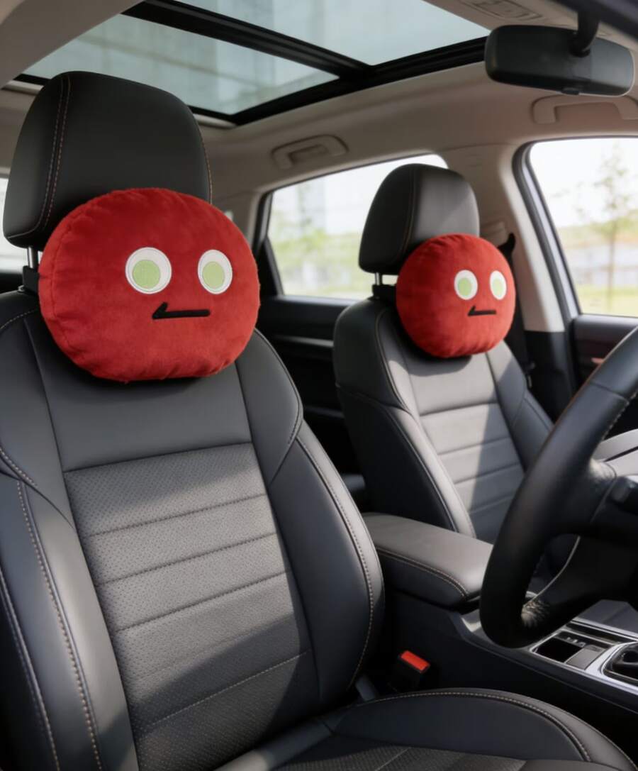 1pcs Stylish Car Headrest Pads - огляд і ціна Interior Design Emoji