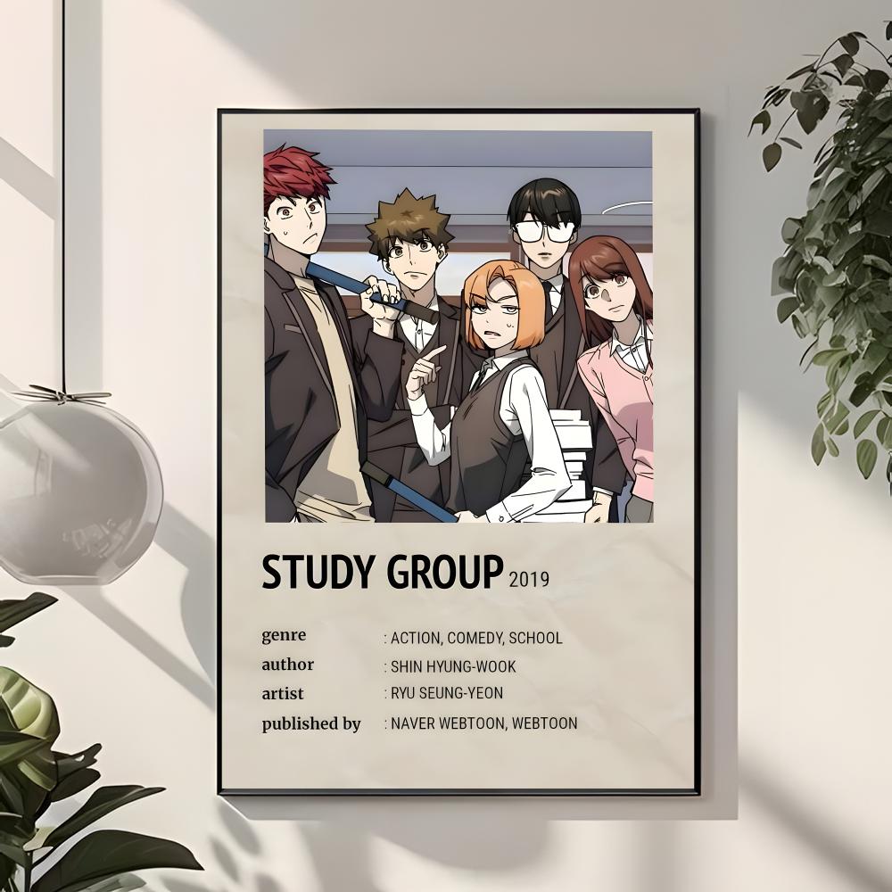 manhwa school action S-Study G - огляд і ціна Interior Design Poster
