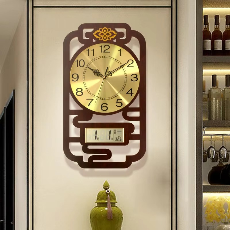 Sweep Movement Wall Clock Wood - огляд і ціна Interior Design Vintage Modern