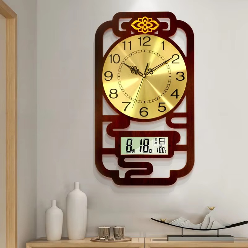Sweep Movement Wall Clock Wood - огляд і ціна Interior Design Vintage Modern