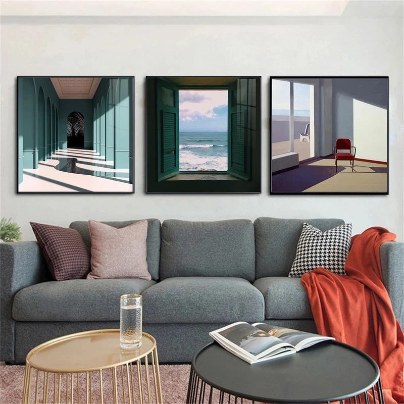 Nordic Window Outside Landscap - огляд і ціна Interior Design Poster
