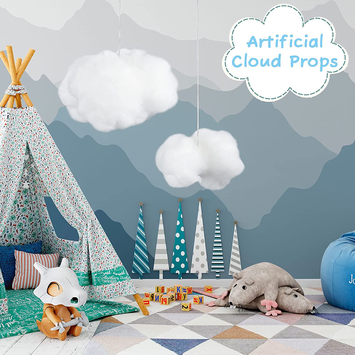 Artificial Cotton Clouds Decor - огляд і ціна Interior Design Of House