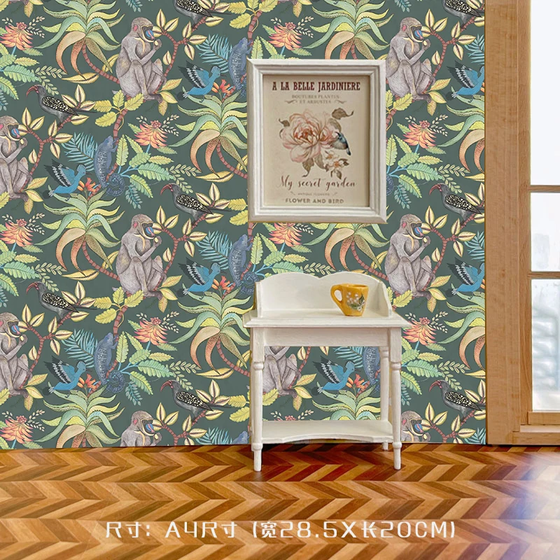 4pcs Dollhouse Wallpaper Stick - огляд і ціна Interior Design Kitchen